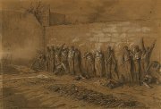 Exécution des derniers communards au cimetière du Père-Lachaise le 28 mai 1871.