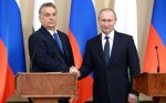 Rencontre entre le président russe Vladimir Poutine et le Premier ministre hongrois Viktor Orbán le 17 février 2016.