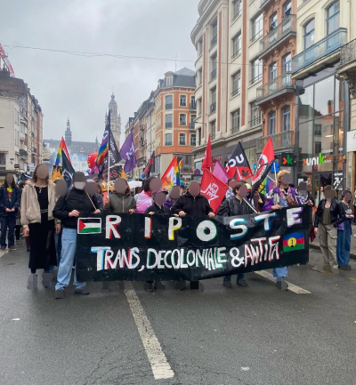 Cortège de lutte de la Pride lilloise en 2025.