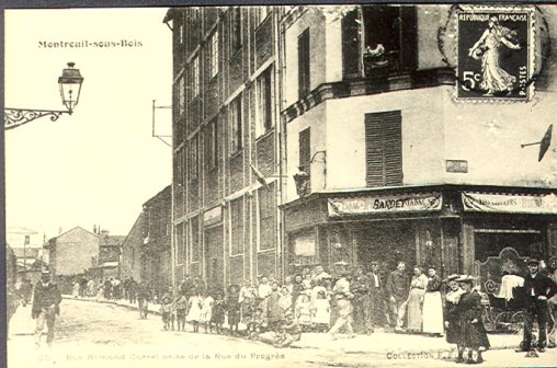 Rue Armand Carel - photo d'époque